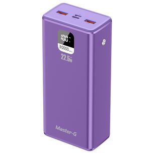 Bater&iacute;a Externa Power Bank 30000 Mah 22.5w Ucp30mpd Morada